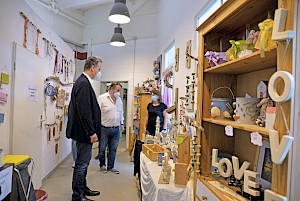 In der Kreativwerkstatt